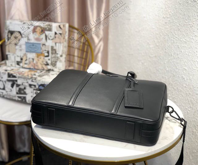 Prada男包 普拉達手提公事包 2VE871 prada新款男士公事包  dd2450